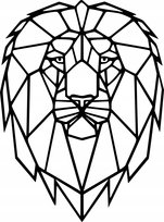 Obraz Ścienny Ażurowy Dekoracja Ścienna LEW LION