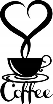 Obraz Ścienny Ażurowy Filiżanka Kawy Kocham Kawę Dekoracja Ścienna Kawa - DrewnianyDecor