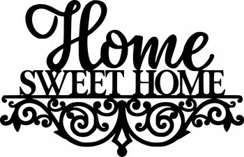 Obraz Ścienny Ażurowy Home Sweet Home Modna Dekoracja Ścienna Różne Kolory - DrewnianyDecor