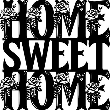 Obraz Ścienny Ażurowy Home Sweet Home Modna Dekoracja Ścienna Różne Kolory - DrewnianyDecor