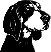 Obraz Ścienny Ażurowy Pies Coonhound Dekoracja Ścienna Różne Kolory