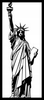Obraz Ścienny Ażurowy Statua Wolności Dekoracja Ścienna Różne Kolory