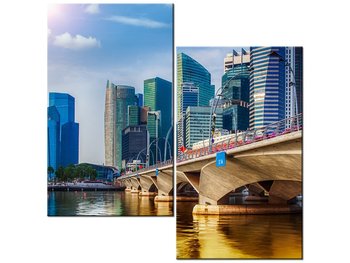 Obraz Singapur, 2 elementy, 60x60 cm - Oobrazy