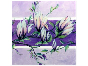 Obraz Słodycz magnolii w fiolecie, 40x40 cm - Oobrazy