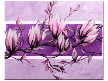 Obraz Słodycz magnolii w fiolecie, 50x40 cm - Oobrazy