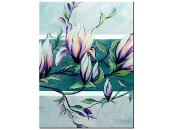 Obraz Słodycz magnolii w jasnej zieleni, 30x40 cm - Oobrazy