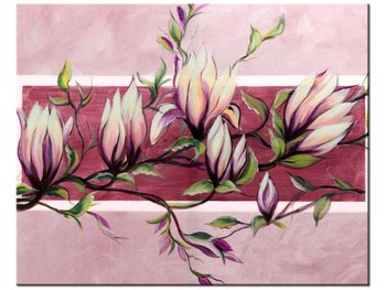 Obraz Słodycz magnolii w pudrowym różu, 50x40 cm - Oobrazy