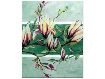 Obraz Słodycz magnolii w zieleni, 40x50 cm - Oobrazy