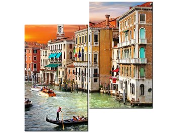 Obraz Słoneczny dzień w Wenecji, 2 elementy, 60x60 cm - Oobrazy