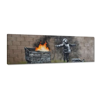 Obraz Smog Śnieg Banksy, 60x20cm - ZeSmakiem