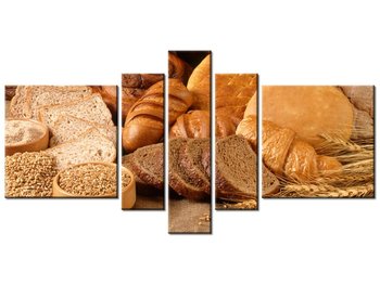 Obraz Świeży chleb, 5 elementów, 160x80 cm - Oobrazy