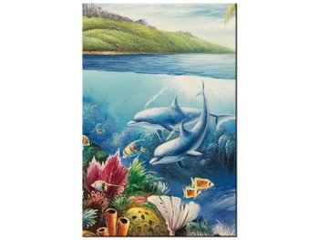 Obraz Sympatyczne delfiny, 60x90 cm - Oobrazy