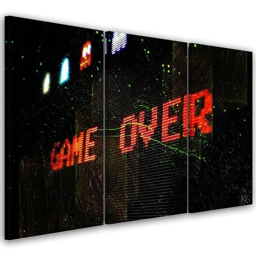 Obraz Tryptyk Na P Tnie, Game Over Dla Gracza - 90x60 - Inna Marka ...