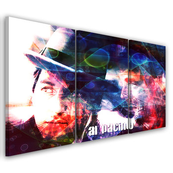 Obraz tryptyk na płótnie trzyczęściowy FEEBY, Al Pacino Aktor 60x30 - Feeby