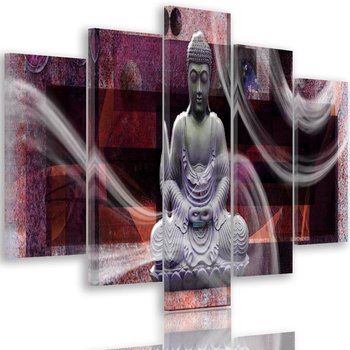 Obraz tryptyk pięcioczęściowy FEEBY, Buddha Religia 100x70 - Caro