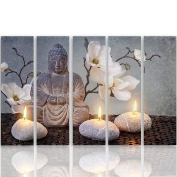 Obraz tryptyk pięcioczęściowy FEEBY, Buddha ZEN STORCZYK 100x70 - Caro