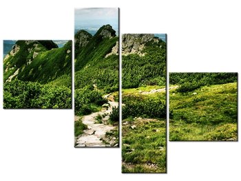 Obraz U szczytu, 4 elementy, 100x70 cm - Oobrazy