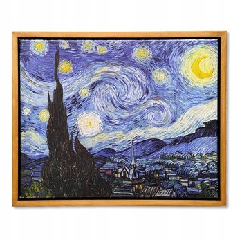 OBRAZ Vincent van Gogh GWIAŹDZISTA NOC rama box - Art Impresja