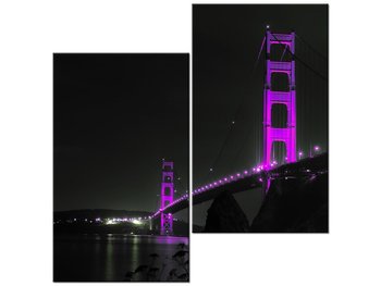 Obraz Violet Golden Bridge - Tanel Teemusk, 2 elementy, 60x60 cm - Oobrazy