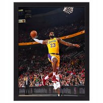 Obraz w ramce Lebron James Los Angeles Lakers NBA 40x30 cm