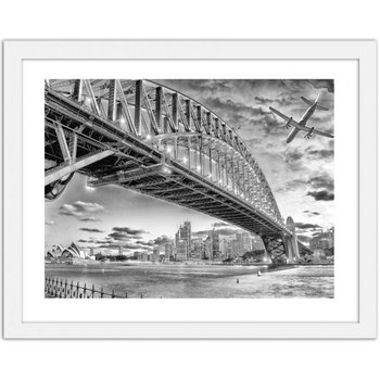 Obraz w ramie białej FEEBY, Sydney, 90x60 cm - Feeby