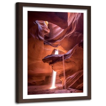 Obraz w ramie brązowej FEEBY, Czerwony Kanion Góry 80x120 - Feeby