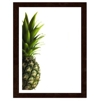 Obraz w ramie brązowej FEEBY, Zielony ananas, 40x60 cm - Feeby