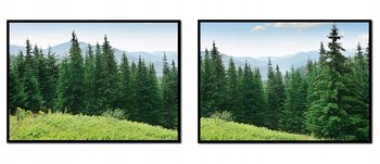 Obraz w ramie czarnej E-DRUK, Dyptyk Góry, 53x73 cm, P1012 - e-druk