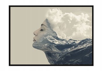 Obraz w ramie czarnej E-DRUK, Dziewczyna, 33x43 cm, P1318 - e-druk
