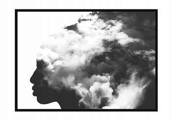 Obraz w ramie czarnej E-DRUK, Dziewczyna, 33x43 cm, P1322 - e-druk