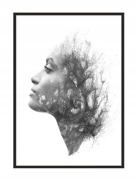 Obraz w ramie czarnej E-DRUK, Dziewczyna, 53x73 cm, P1425 - e-druk