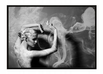 Obraz w ramie czarnej E-DRUK, Dziewczyna, 53x73 cm, P1500 - e-druk