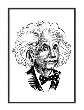 Obraz w ramie czarnej E-DRUK, Einstein, 33x43 cm, P1401 - e-druk