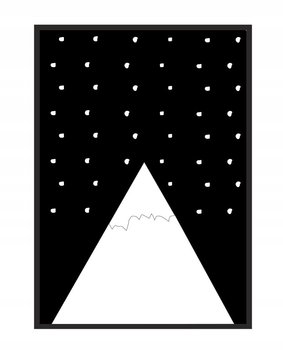 Obraz w ramie czarnej E-DRUK, Góra, 33x43 cm, P156 - e-druk