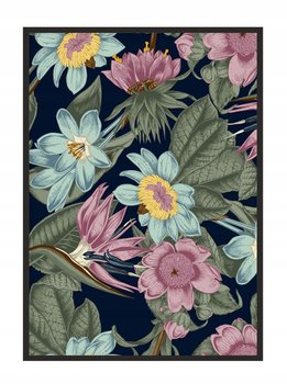 Obraz w ramie czarnej E-DRUK, Kwiaty, 53x73 cm, P1605 - e-druk