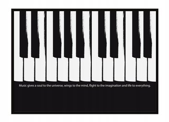 Obraz w ramie czarnej E-DRUK, Music, 33x43 cm, P1755 - e-druk