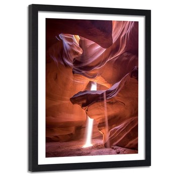 Obraz w ramie czarnej FEEBY, Czerwony Kanion Góry 80x120 - Feeby