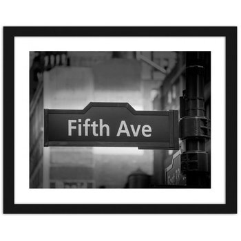 Obraz w ramie czarnej FEEBY Fifth Ave, 90x60 cm - Feeby
