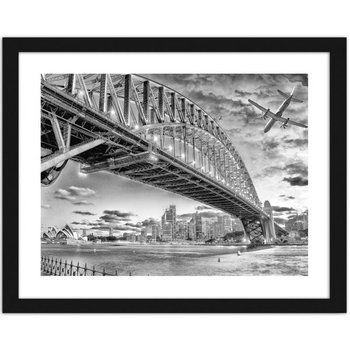 Obraz w ramie czarnej FEEBY, Sydney, 70x50 cm - Feeby