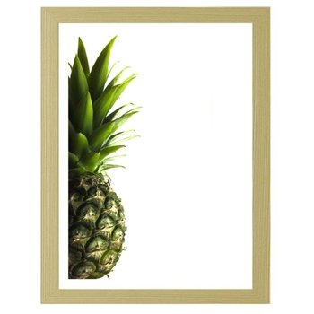 Obraz w ramie naturalnej FEEBY, Zielony ananas, 40x60 cm - Feeby