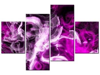 Obraz Wariacje z fioletem, 4 elementy, 120x80 cm - Oobrazy