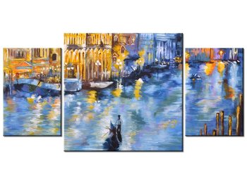 Obraz Wenecja nocą, 3 elementy, 80x40 cm - Oobrazy