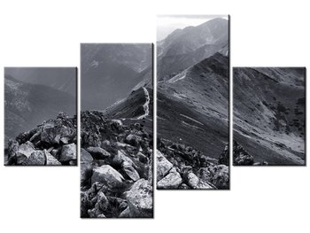 Obraz Widok górski, 4 elementy, 120x80 cm - Oobrazy