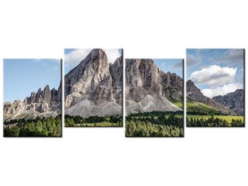 Obraz Widok na skały, 4 elementy, 120x45 cm - Oobrazy