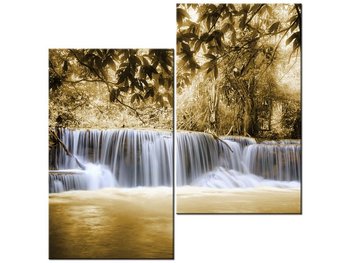 Obraz, Wodospad, 2 elementy, 60x60 cm - Oobrazy