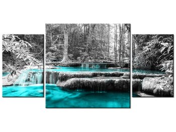 Obraz Wodospad, 3 elementy, 80x40 cm - Oobrazy