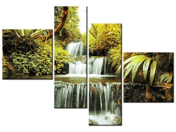 Obraz Wodospad, 4 elementy, 100x70 cm - Oobrazy