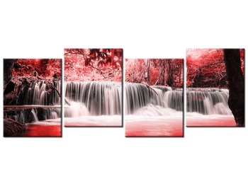 Obraz Wodospad, 4 elementy, 120x45 cm - Oobrazy