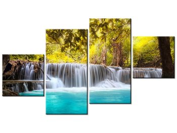 Obraz Wodospad, 4 elementy, 160x90 cm - Oobrazy