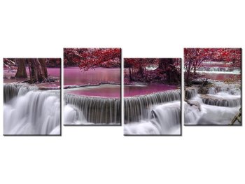 Obraz Wodospad Dong Pee Sua, 4 elementy, 120x45 cm - Oobrazy